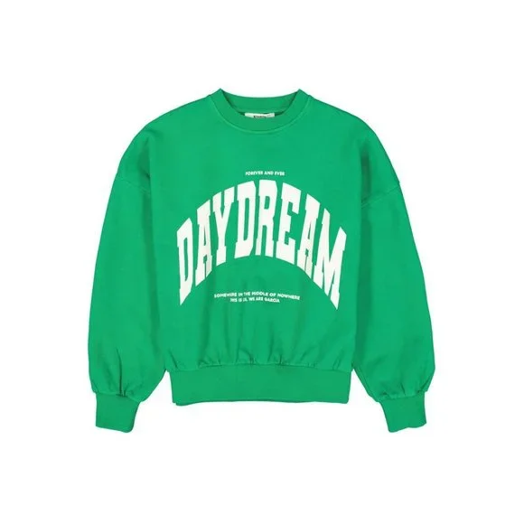 NWT GARCIA Kelly Green DAYDREAM Varsity Crewneck Sweater - Picture 2 of 6